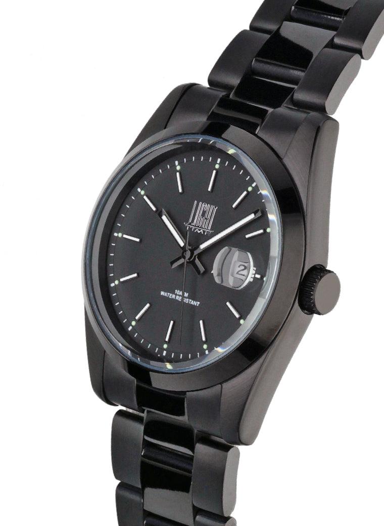Orologio Light Time Cuba L195N - orologio unisex cassa acciaio, cinturino acciaio, quadrante colorato, diametro 36mm, datario ore 15 - Laterale