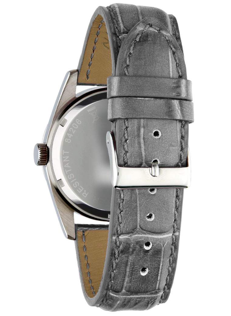 Orologio unisex Light Time Cuba L195P-A dettaglio silver pelle grigia