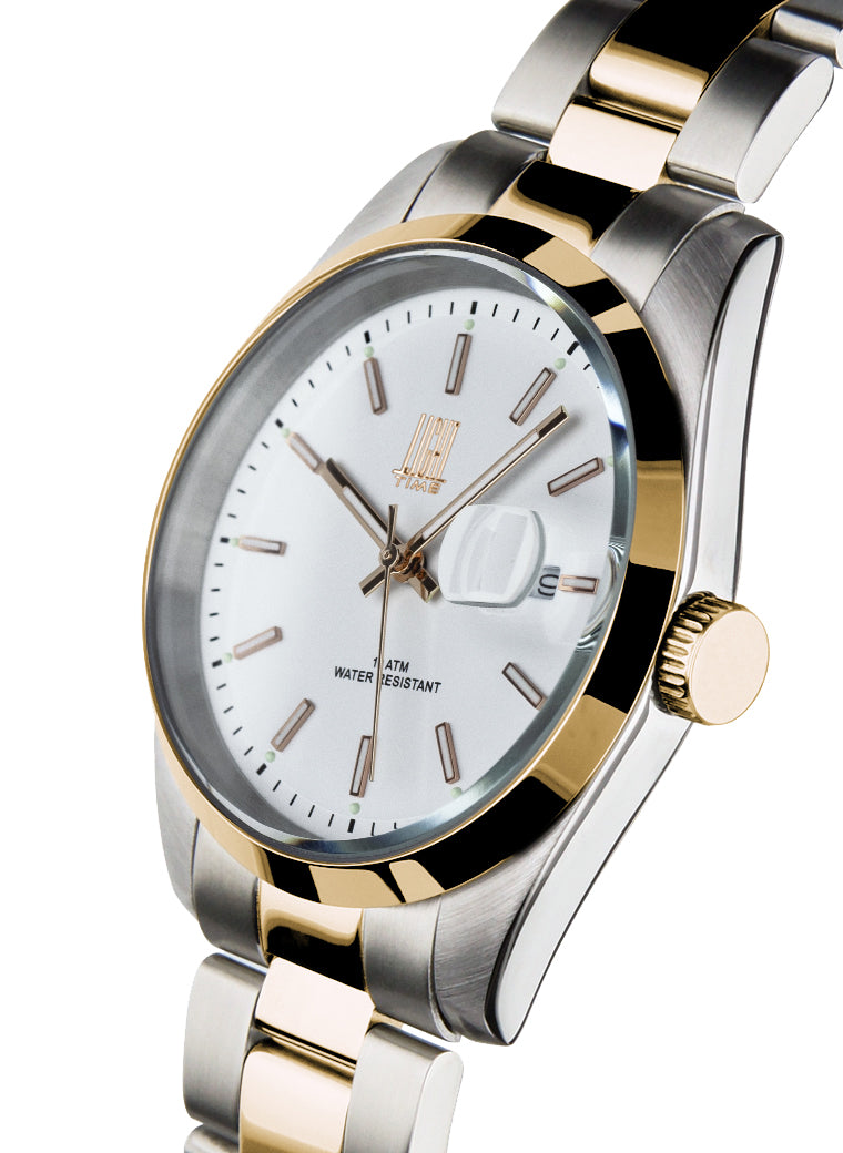 Orologio Light Time Cuba L220R-BIC - orologio uomo cassa acciaio, cinturino acciaio, quadrante colorato, diametro 40mm, datario ore 15 - Laterale