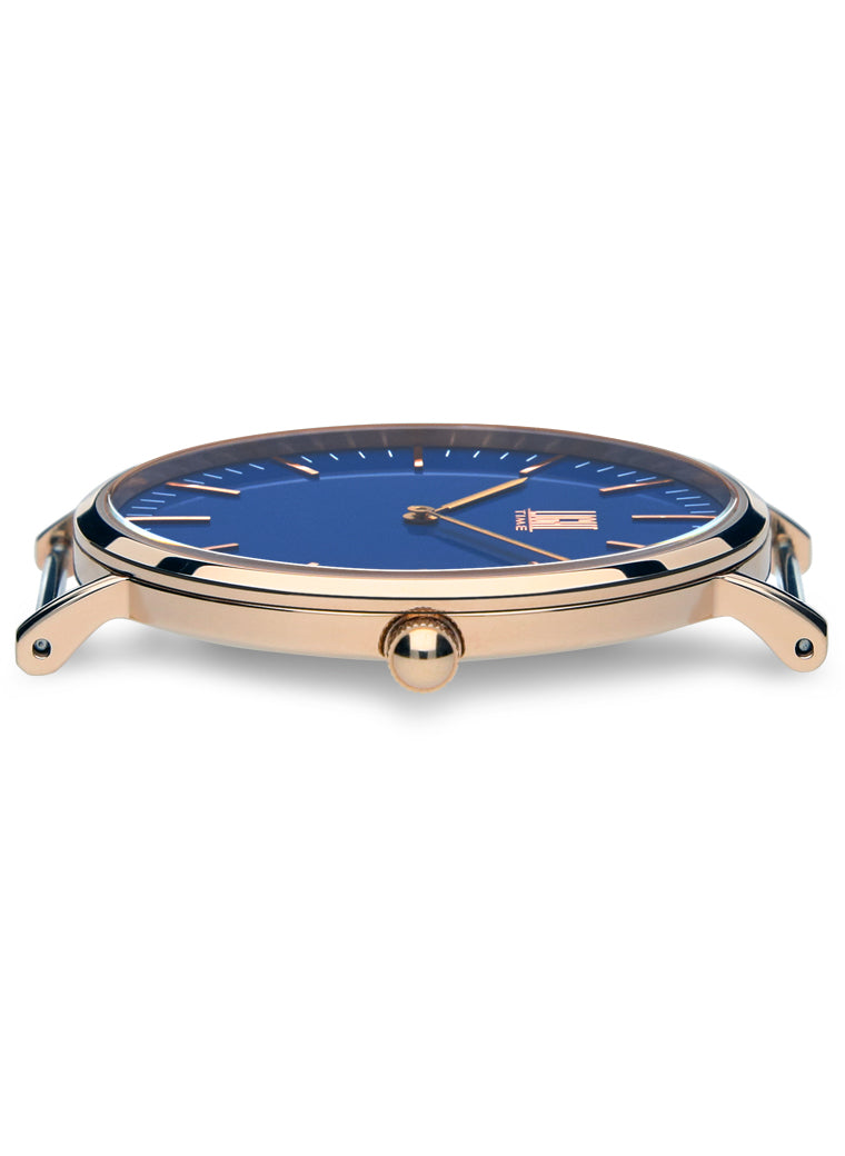Orologio Light Time Essential L301R-NBL - quarzo cassa acciaio rosè 40mm cinturino nylon blu - Dettaglio