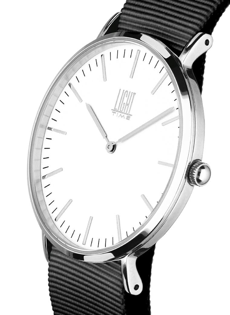 Orologio Light Time Essential L301S-N7 - quarzo cassa acciaio 40mm cinturino nylon - Laterale