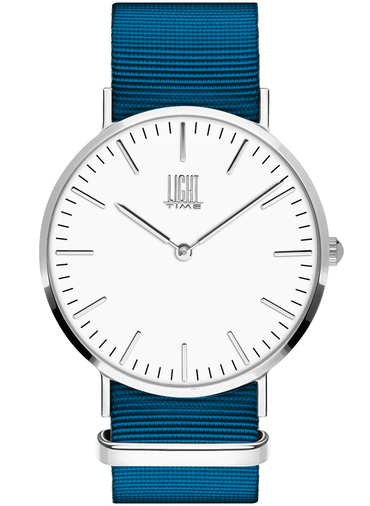 Orologio Light Time Essential L301S-N8 - quarzo cassa acciaio 40mm cinturino nylon - Frontale