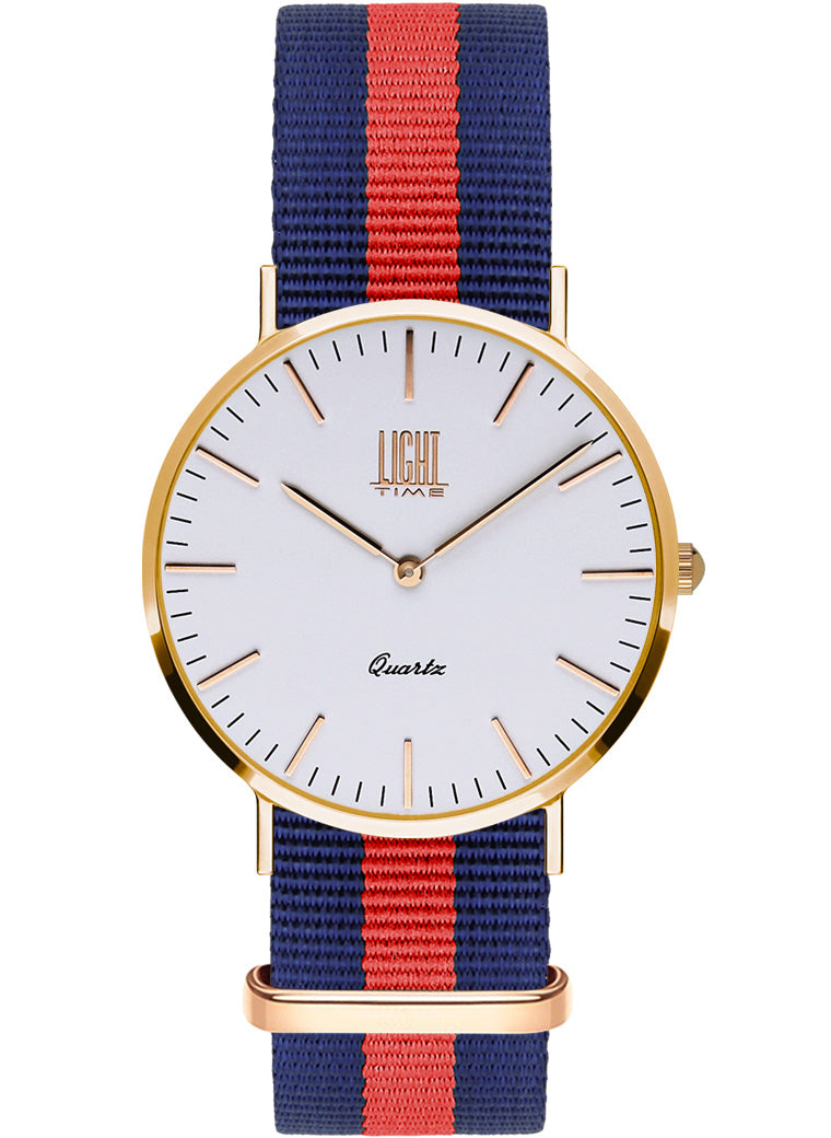 Orologio Light Time Essential L304R-N2 - quarzo cassa acciaio rosè 36mm cinturino nylon - Frontale