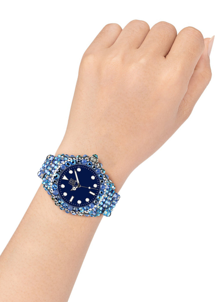 Orologio Light Time Mediterraneo L602I - orologio donna diametro 39mm, 380 cristalli Preciosa, cassa e bracciale in policarbonato - Dettaglio