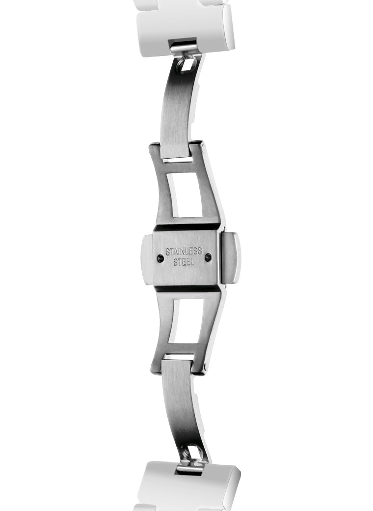 Orologio Light Time Mediterraneo Night L507A-TO - orologio donna cassa policarbonato, ghiera acciaio con strass, quadrante bianco, diametro 40mm, bracciale policarbonato - Dettaglio