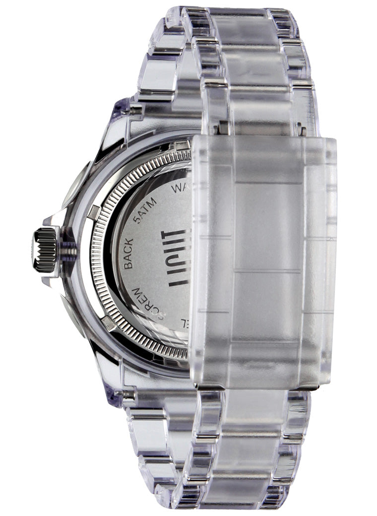 Orologio Light Time The First L217D - Quarzo Miyota, cassa e bracciale policarbonato, ghiera verde, datario, 44mm, 5ATM - Dettaglio