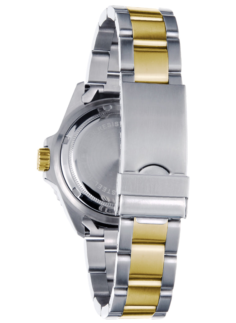 Orologio Light Time Timeless Sport L244B - Sub bicolore quarzo Miyota, cassa e bracciale acciaio, fondello a vite, 40mm, 10ATM - Dettaglio