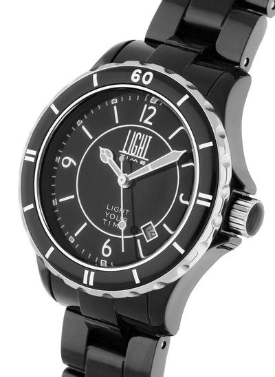 Light Time Black or White L112C orologio unisex bracciale policarbonato 41mm