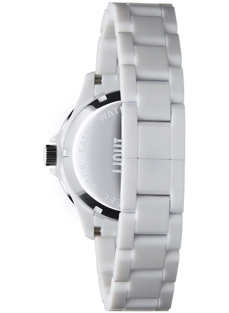 Orologio Light Time Black or White L114A dettaglio quadrante unisex policarbonato 36mm