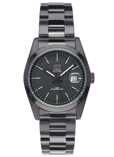 Orologio Light Time Cuba L195N - orologio unisex cassa acciaio, cinturino acciaio, quadrante colorato, diametro 36mm, datario ore 15 - Frontale