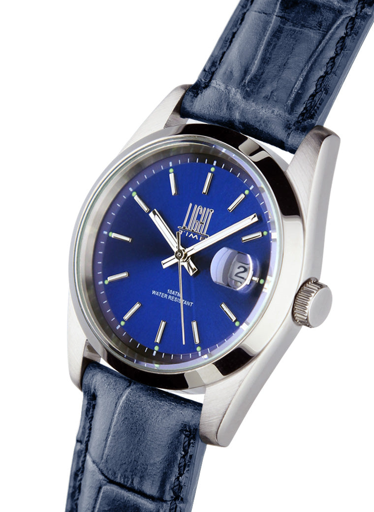 Light Time Cuba L195P-C orologio quadrante blu cinturino pelle blu