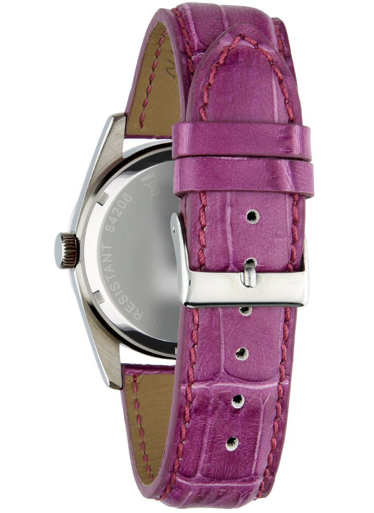 Orologio unisex Light Time Cuba L195P-E dettaglio viola pelle viola