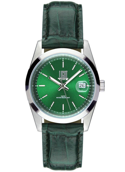 Orologio Light Time Cuba L195P-F quadrante verde cinturino pelle verde unisex