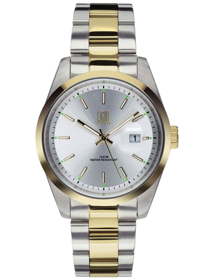Orologio Light Time Cuba L220BIC - orologio uomo cassa acciaio, cinturino acciaio, quadrante colorato, diametro 40mm, datario ore 15 - Frontale