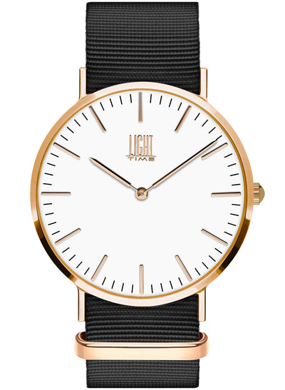 Orologio Light Time Essential L301R-N7 - quarzo cassa acciaio rosè 40mm cinturino nylon - Frontale