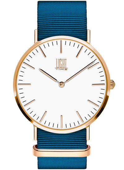 Orologio Light Time Essential L301R-N8 - quarzo cassa acciaio rosè 40mm cinturino nylon - Frontale