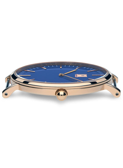 Orologio Light Time Essential L301R-NBL - quarzo cassa acciaio rosè 40mm cinturino nylon blu - Dettaglio