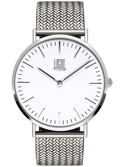 Orologio Light Time Essential L301S-A - quarzo cassa acciaio 40mm maglia Milano - Frontale