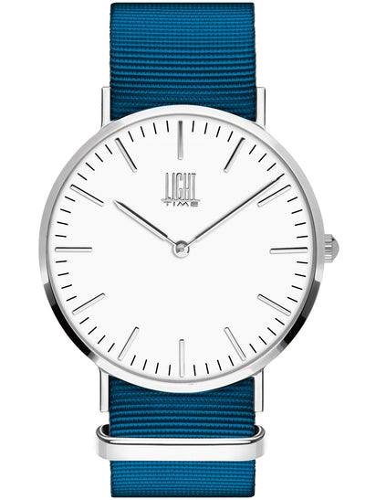 Orologio Light Time Essential L301S-N8 - quarzo cassa acciaio 40mm cinturino nylon - Frontale