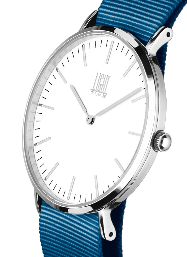 Orologio Light Time Essential L301S-N8 - quarzo cassa acciaio 40mm cinturino nylon - Laterale