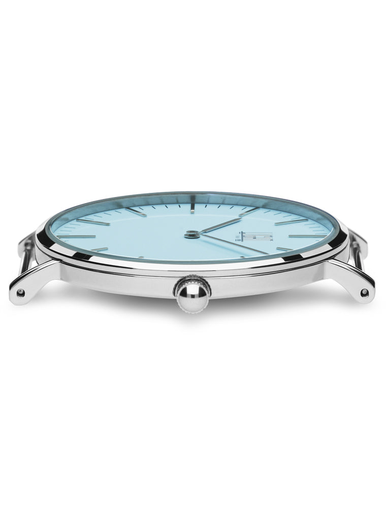 Orologio Light Time Essential L301S-NAZ - quarzo cassa acciaio 40mm cinturino nylon azzurro - Dettaglio