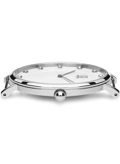 Orologio Light Time Essential L302S-N2 - Quarzo, cassa acciaio 40mm, quadrante con strass, cinturino nylon - Dettaglio