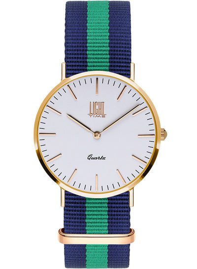 Orologio Light Time Essential L304R-N1 - quarzo cassa acciaio rosè 36mm cinturino nylon - Frontale