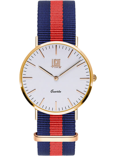 Orologio Light Time Essential L304R-N2 - quarzo cassa acciaio rosè 36mm cinturino nylon - Frontale