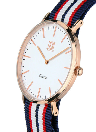Orologio Light Time Essential L304R-N5 - quarzo cassa acciaio rosè 36mm cinturino nylon - Laterale