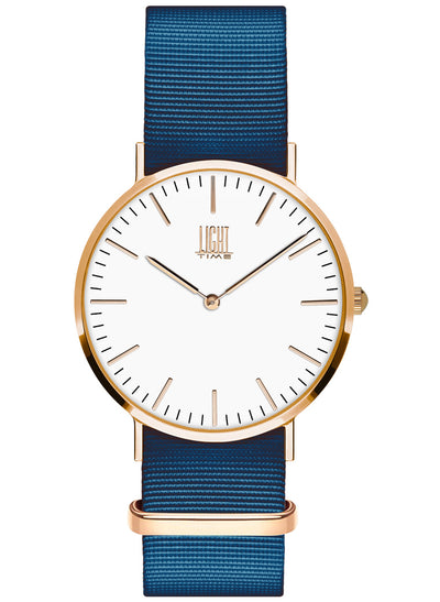 Orologio Light Time Essential L304R-N8 - quarzo cassa acciaio rosè 36mm cinturino nylon - Frontale