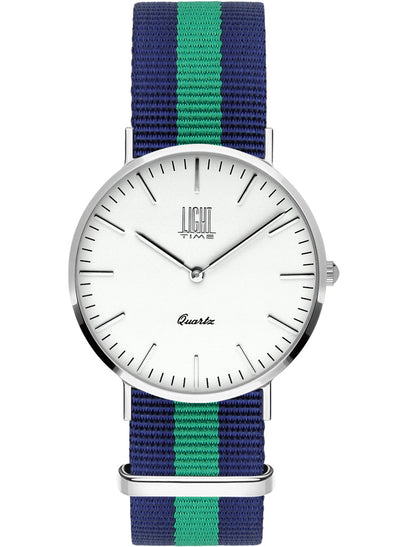 Orologio Light Time Essential L304S-N1 - quarzo cassa acciaio 36mm cinturino nylon - Frontale