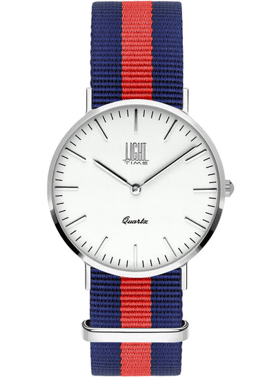 Orologio Light Time Essential L304S-N2 - quarzo cassa acciaio 36mm cinturino nylon - Frontale
