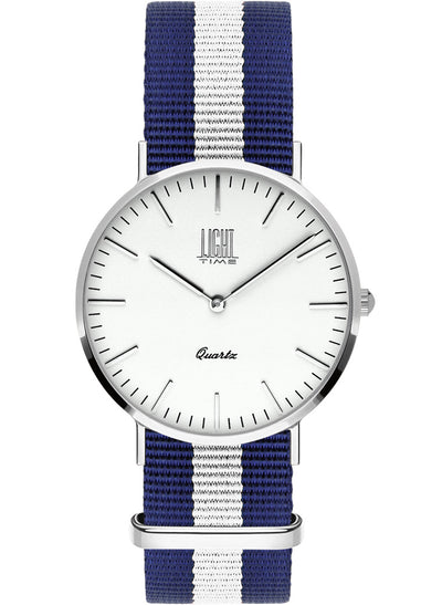Orologio Light Time Essential L304S-N3 - quarzo cassa acciaio 36mm cinturino nylon - Frontale
