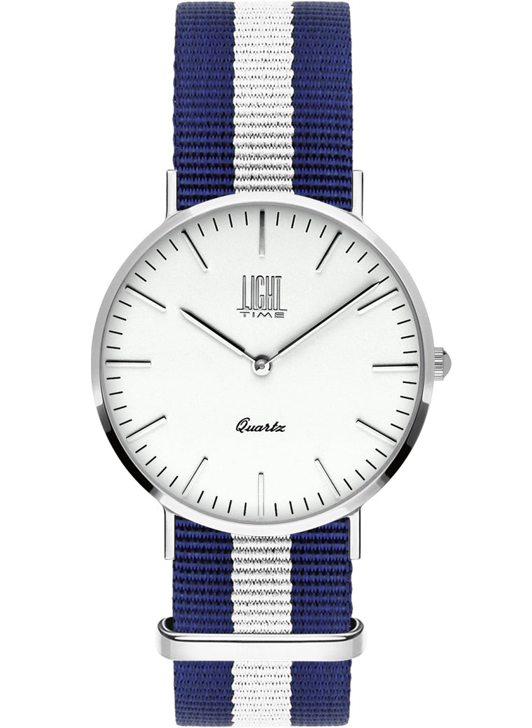 Orologio Light Time Essential L304S-N3 - quarzo cassa acciaio 36mm cinturino nylon - Frontale