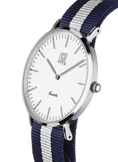 Orologio Light Time Essential L304S-N3 - quarzo cassa acciaio 36mm cinturino nylon - Laterale