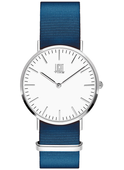 Orologio Light Time Essential L304S-N8 - quarzo cassa acciaio 36mm cinturino nylon - Frontale