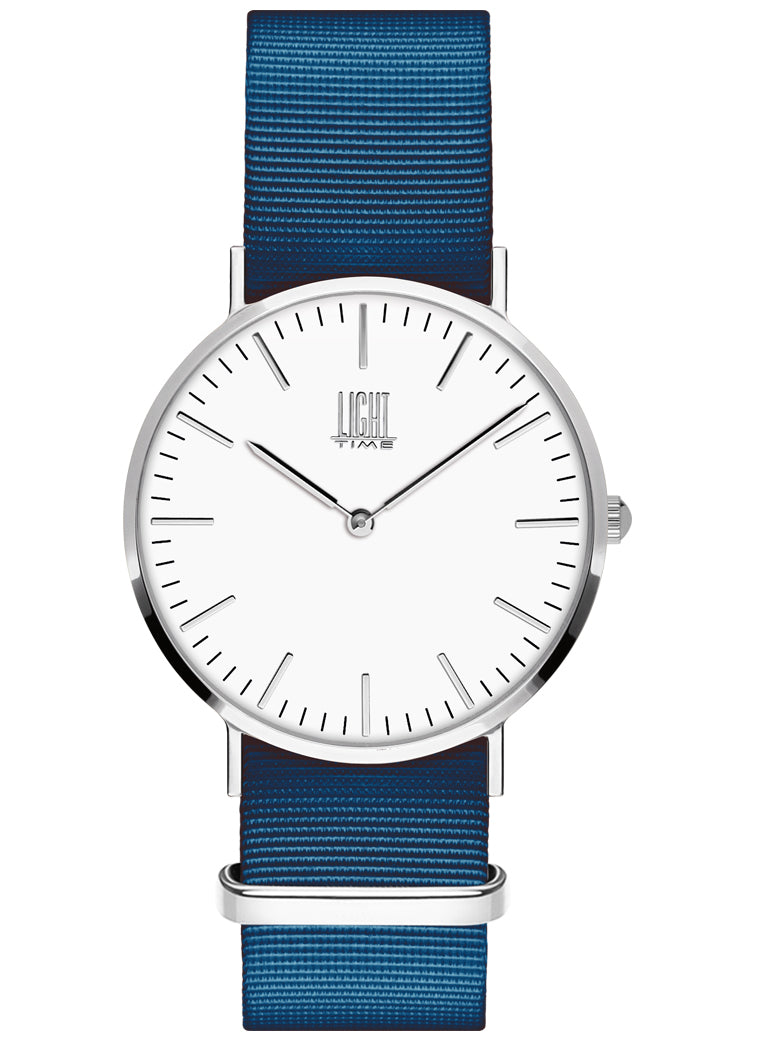 Orologio Light Time Essential L304S-N8 - quarzo cassa acciaio 36mm cinturino nylon - Frontale
