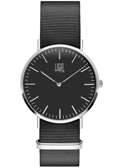 Orologio Light Time Essential L304S-NNE - quarzo cassa acciaio 36mm cinturino nylon nero - Frontale