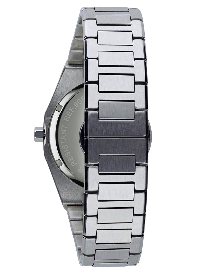 Orologio Light Time Iron L243-A - Uomo, quarzo Miyota, cassa e bracciale acciaio solido 40mm, water resistant 10 ATM - Dettaglio