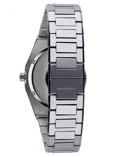 Orologio Light Time Iron L243-C - Uomo, quarzo Miyota, cassa e bracciale acciaio solido 40mm, water resistant 10 ATM - Dettaglio