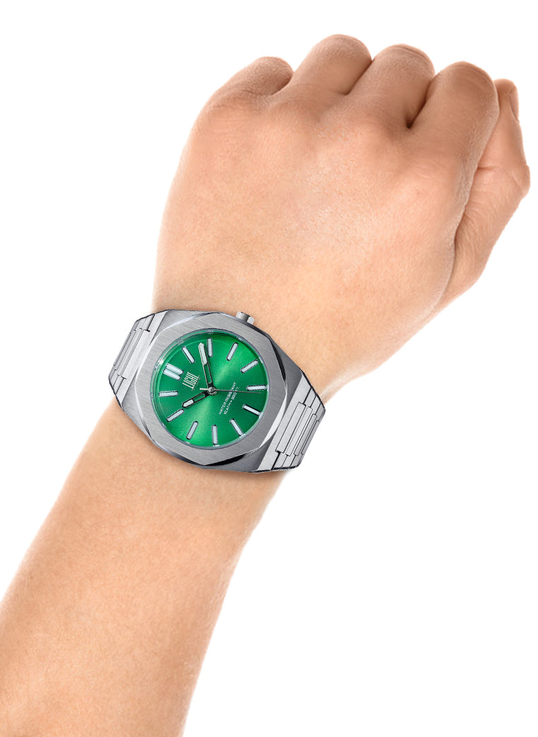 Orologio Light Time Iron L243-D - Uomo, quarzo Miyota, cassa e bracciale acciaio solido 40mm, water resistant 10 ATM - Dettaglio