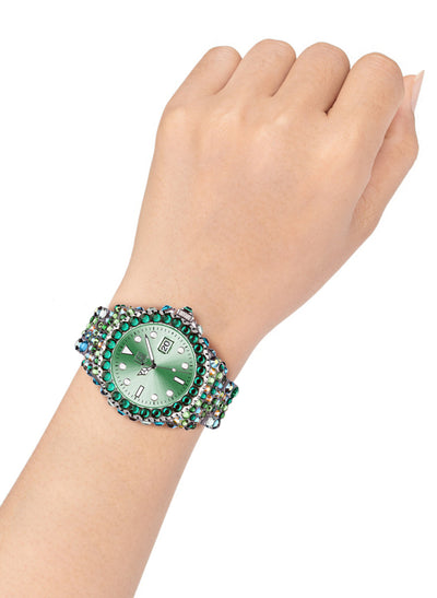 Orologio Light Time Mediterraneo L602M - orologio donna diametro 39mm, 380 cristalli Preciosa, cassa e bracciale in policarbonato - Dettaglio