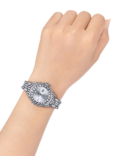 Orologio Light Time Mediterraneo L603A - orologio donna diametro 35mm, 300 cristalli Preciosa, cassa e bracciale in policarbonato - Dettaglio