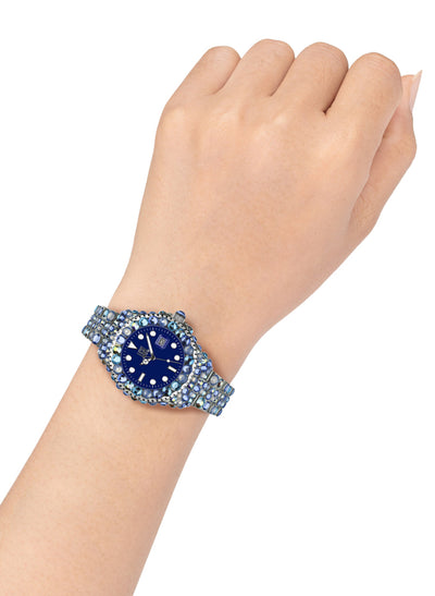Orologio Light Time Mediterraneo L603I - orologio donna diametro 35mm, 300 cristalli Preciosa, cassa e bracciale in policarbonato - Dettaglio
