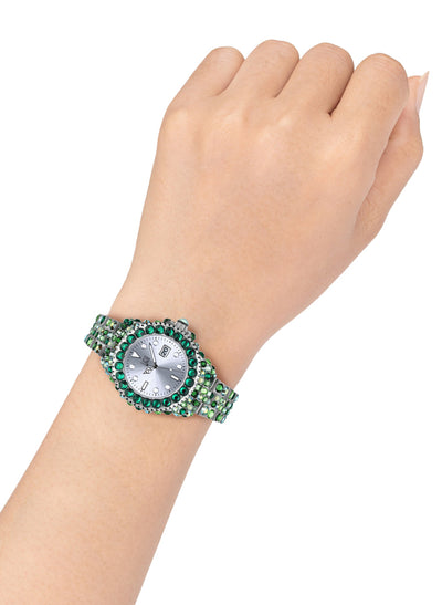 Orologio Light Time Mediterraneo L603M - orologio donna diametro 35mm, 300 cristalli Preciosa, cassa e bracciale in policarbonato - Dettaglio