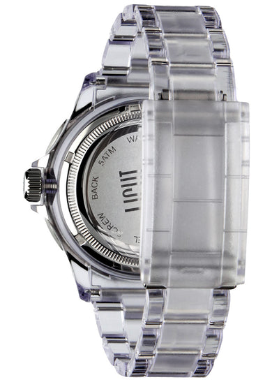 Orologio Light Time The First L217B - Quarzo Miyota, cassa e bracciale policarbonato, ghiera nera, datario, 44mm, 5ATM - Dettaglio