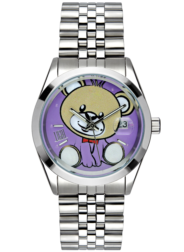 Light Time Clock Baby Bear Lilac